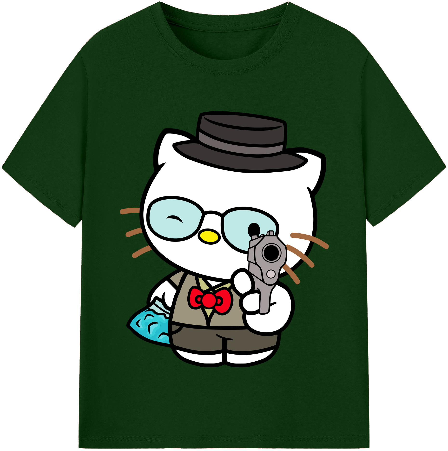 （画像用） Hello Kitty ハローキティ 綿100％半袖Tシャツ（フロントプリント）